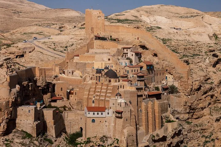 The Mar Saba monastery in the Judean Desert on a jeep trip from Jerusalem