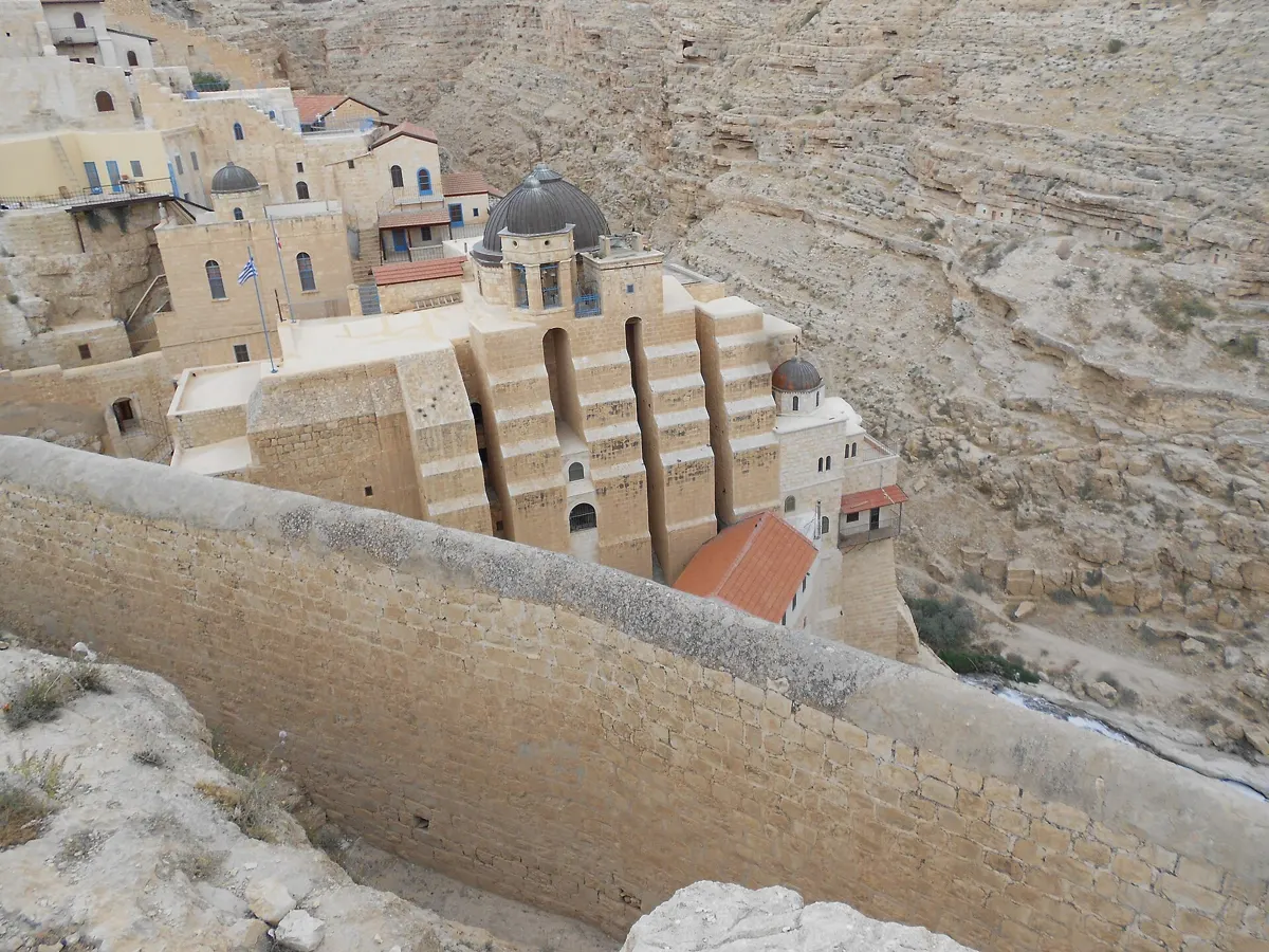 The Mar Saba monastery on its cliff on a Judean Desert jeep tour